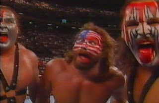 WWF / WWE Summerslam 1989 - Hacksaw King Duggan joins Demolition for the night