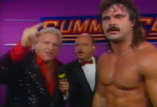 WWF / WWE Summerslam 1989 - Bobby Heenan and Rick Rude swear revenge on Roddy Piper and The Ultimate Warrior