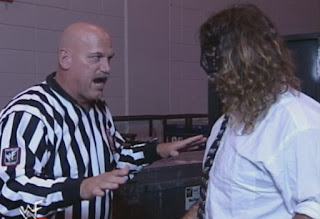 WWE / WWF - Summerslam 1999 - Jesse Ventura lays down the law to Mankind