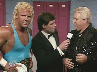 WWF / WWE - Wrestlemania 7:  Mr. Perfect and Bobby Heenan talk about Perfect's Intercontinental Championship match against Big Boss Man