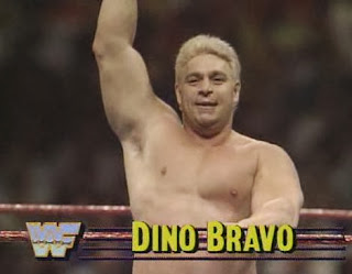 WWF / WWE - Wrestlemania 6: Dino Bravo battled Jim Duggan in a terrible match