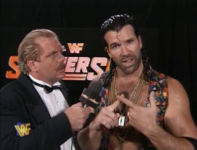 WWF / WWE - SUMMERSLAM 1995 - Doc Hendrix interviews Razor Ramon before the ladder match