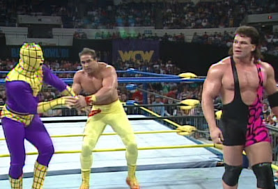 WCW Starrcade 1991 - Firebreaker Chip works over Archnaman