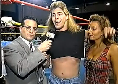 ECW Hostile City Showdown 1995 - Joey Styles, Stevie Richards, and Beulah McGuillicutty