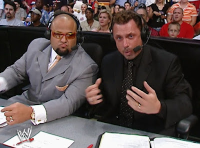 WWE Great American Bash '04 announcers Michael Cole & Tazz