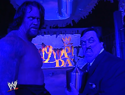 Judgement Day '04 - The Undertaker and Paul Bearer leave the arena