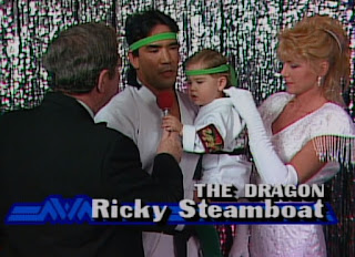 NWA Chi-Town Rumble 1989 - Ricky 'The Dragon' Steamboat was a family man