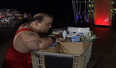 NWA-TNA Weekly Pay Per View #5 (07/17/02) - Meatball forages for food