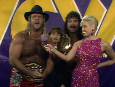 WCW WrestleWar 92  - Missy Hyatt interviews The Fabulous Freebirds