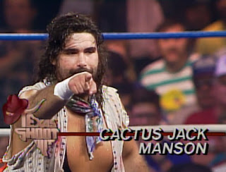 WCW Clash of the Champions X -  Cactus Jack Manson faced Mil Mascaras