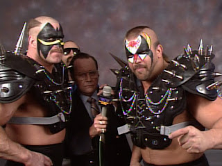 WCW Clash of the Champions X - The Road Warriors faced The Skyscrapers