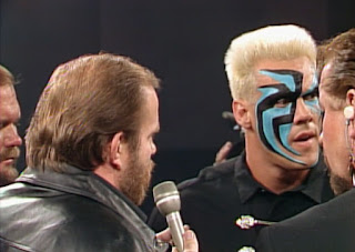 WCW Clash of the Champions X - Ole Anderson kicked Sting out of the Four Horsemen