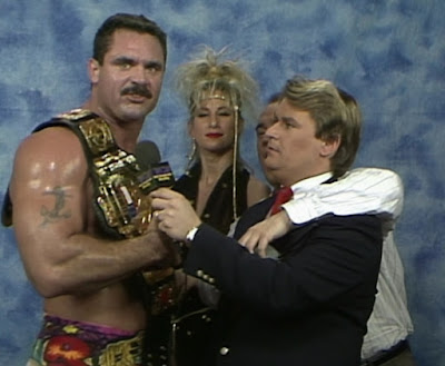 WCW Clash of the Champions 17 - The Dangerous Alliance celebrate Rick Rude