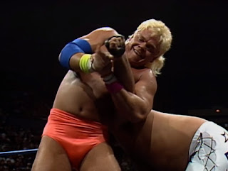 WCW Halloween Havoc 1989 -  Shane Douglas puts a hurting on Jimmy 