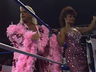 WCW Wrestlewar 1990 - Ric Flair & Woman