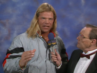 WCW Wrestlewar 1990 - Gordon Sollie interviews Lex Luger