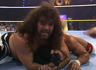 WCW Wrestlewar 1990 - Jimmy 'Jam' Garvin puts a hurting on his opponent