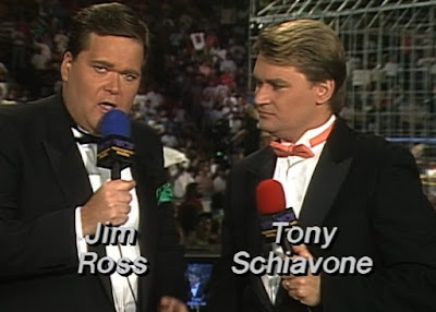 WCW Halloween Havoc 1991 - Jim Ross & Tony Schiavone get set to call all the action