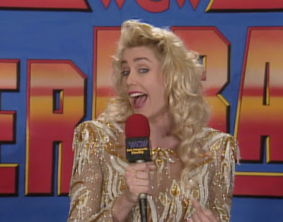 WCW Superbrawl 1992 - Missy Hyatt conducted backstage interviews all night