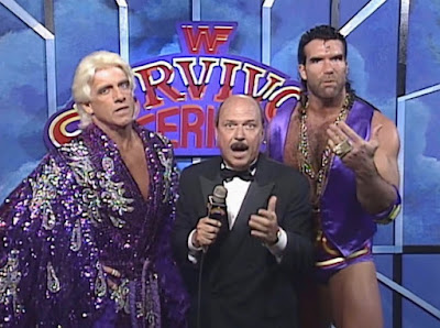 WWF Survivor Series 1992 -  Mean Gene interviews Ric Flair & Razor Ramon