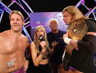 WWE Backlash 2003 Review - Lillian Garcia interviews Chris Jericho, Ric Flair, and Triple H