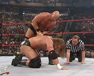 WWE / WWF No Way Out 2001 -  Steve Austin battled HHH in a Three-Stages of Hell Match