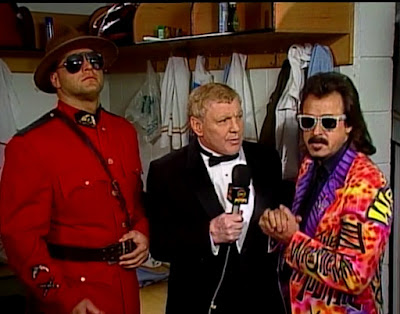 WWF UK Rampage 1992 - Lord Alfred Hayes interviews The Mountie and Jimmy Hart