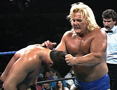 Beach Blast '92 - Greg Valentine works over Marcus Bagwell