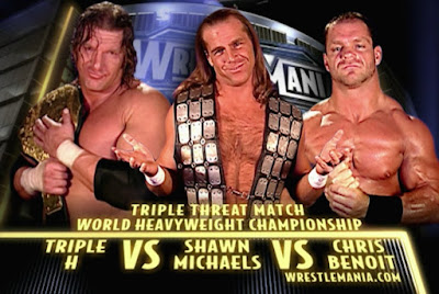 Chris Benoit vs. Triple H vs. Shawn Michaels at Wrestlemania 20