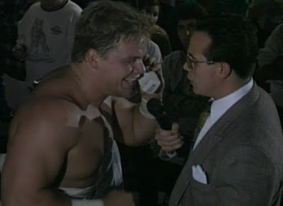 ECW November to Remember 94 - Shane Douglas gets on the phone in an interview with Joey Styles