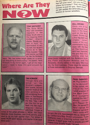 Inside Wrestling  - November 1998 -  Where Are They Now?