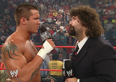 WWE Armageddon 2002 - Randy Orton confronts Mick Foley