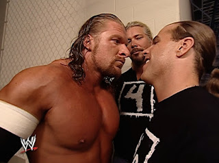 WWE King of the Ring 2002 - The Clique had a backstage reunion