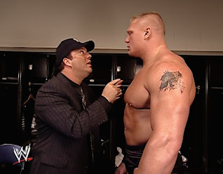 WWE King of the Ring 2002 - Paul Heyman psyches up Brock Lesnar