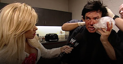 WWE Summerslam 2003 - Terri tries to get an interview with Eric Bischoff