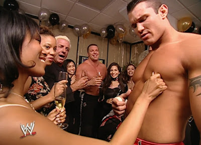 WWE Survivor Series 2003 - Evolution party backstage