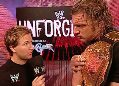 WWE Unforgiven 2003 - Marc Lloyd interviews Triple H