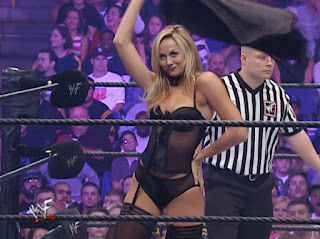 WWE / WWF No Mercy 2001 - Stacy Kiebler faced Torrie Wilson in a lingerie match