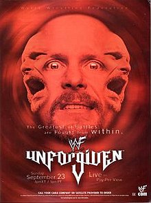 WWF Unforgiven 2001 event poster