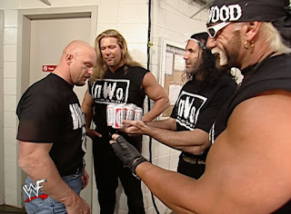 WWE / WWF No Way Out 2002 - The nWo offer Steve Austin a beer