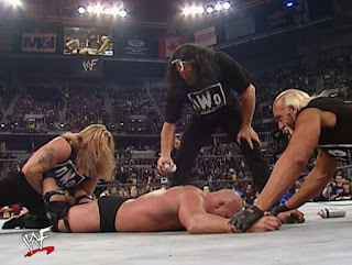 WWE / WWF No Way Out 2002 - The New World Order attack Steve Austin