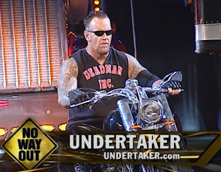 WWE / WWF No Way Out 2002 - The Undertaker rides into battle against The Rock