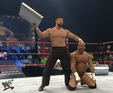 WWE / WWF Rebellion 2000 - Steve Blackman successfully defended the WWF Hardcore Championship against Perry Saturn