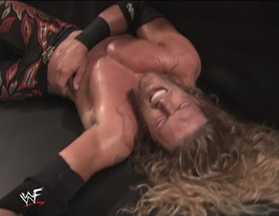 WWE / WWF Rebellion 2001 - Edge after beating Christian in a cage match