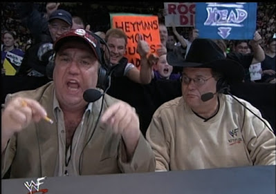 WWE / WWF Rebellion 2001 - Paul Heyman and Jim Ross called the show