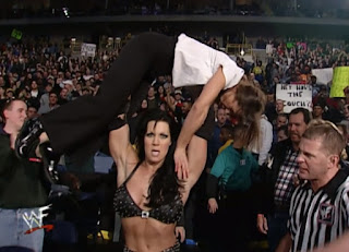 WWE / WWF Royal Rumble 2001 - Chyna presses Ivory in their women's title match