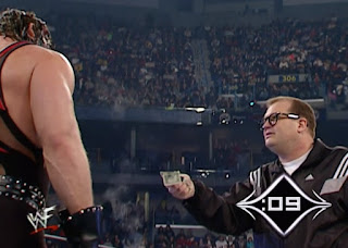 WWE / WWF Royal Rumble 2001 - Drew Carey tries to buy his way out of fighting Kane in the Royal Rumble match