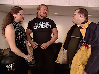 WWE / WWF Royal Rumble 2001 - Drew Carey meets Triple H and Stephanie McMahon