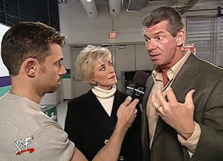 WWE / WWF Survivor Series 2001 - Michael Cole interviews Vince n Linda McMahon