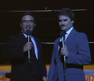 NWA Starrcade 1985 - Bob Caudle and Tony 'The Mustache' Schiavone